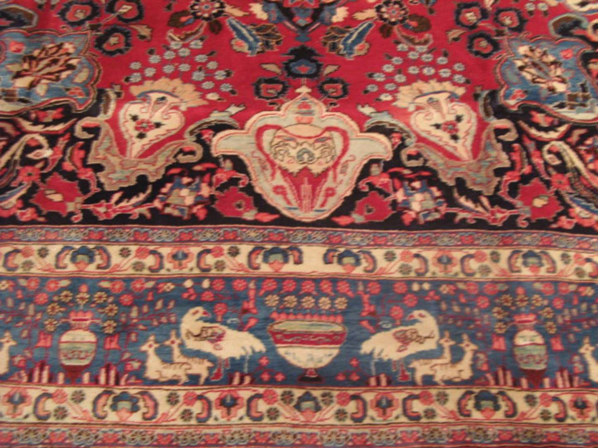 9' 5" x 12' 5" Persian Mashhad Rug image 7