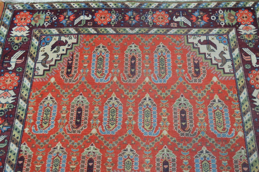 4' 5" x 7' 1" Caucasian Shirvan Rug image 7
