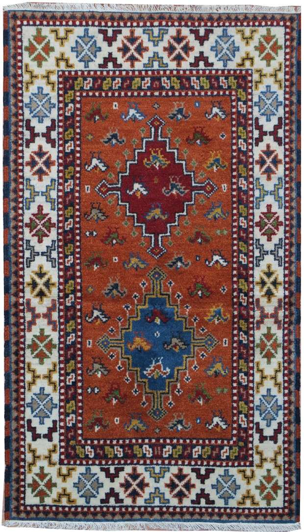 3' 0" x 5' 0" India Kazak Rug image 0