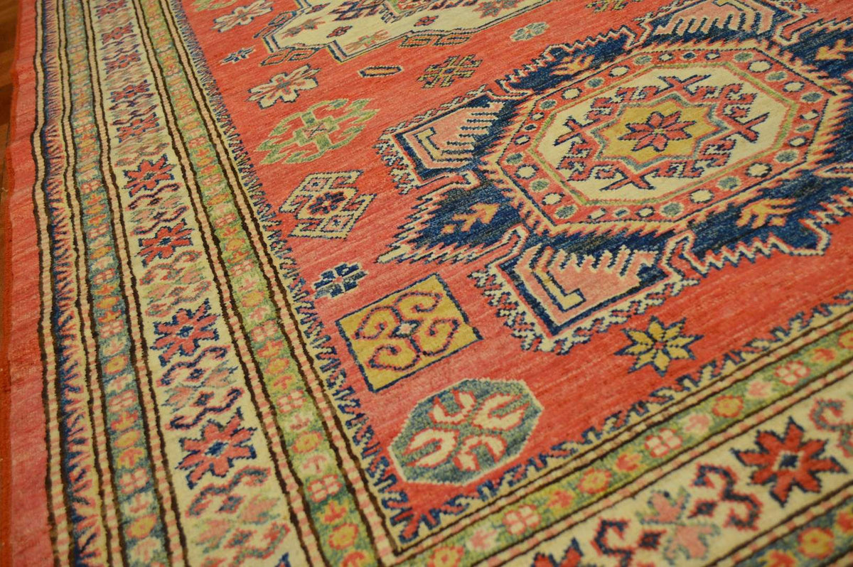 4' 0" x 6' 1" Pakistan Kazak Rug image 8