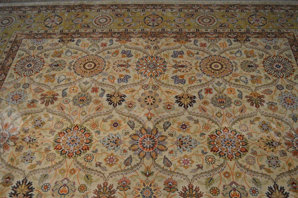 9' 0" x 11' 8" India Agra Rug image 5
