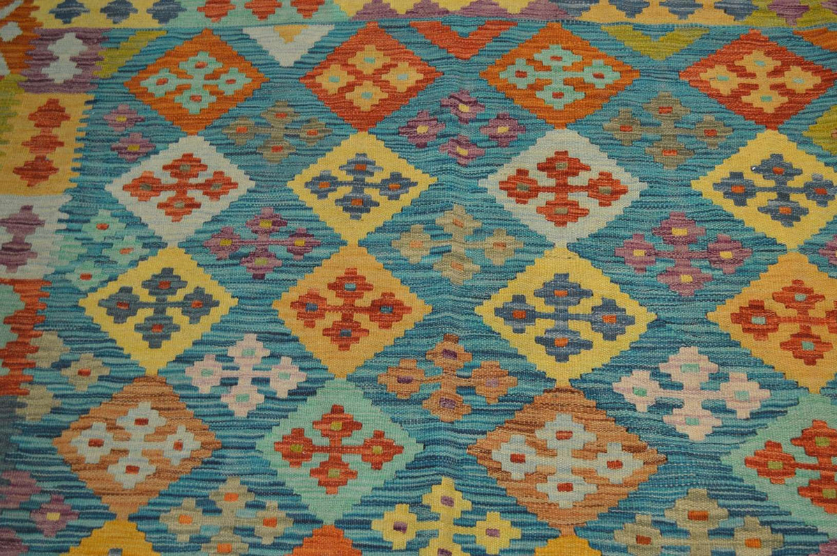 8' 2" x 9' 9" India Kilim Rug image 10