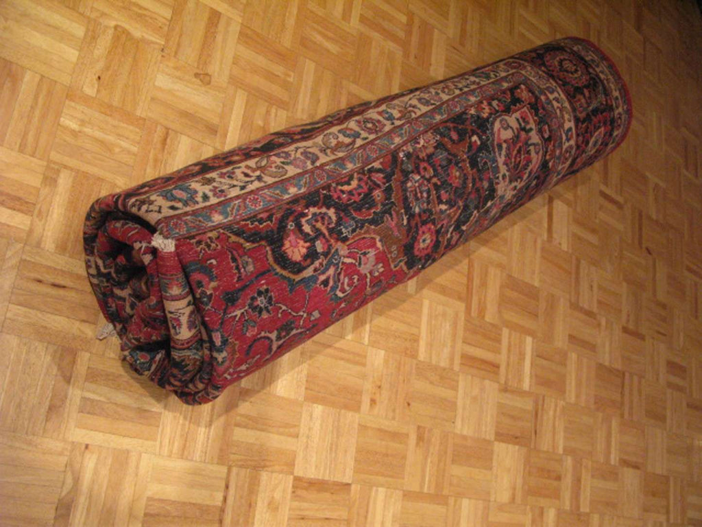 9' 8" x 12' 6" Persian Mashhad Rug image 11