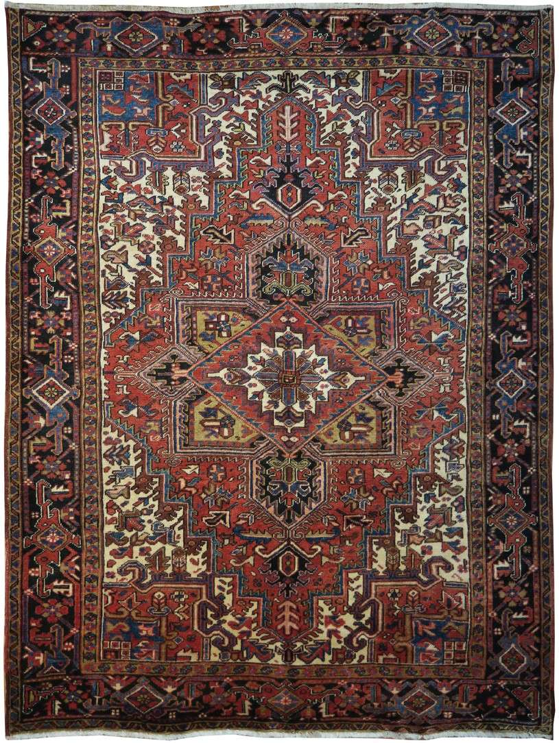 7' 6" x 10' 2" Persian Heriz Rug image 0