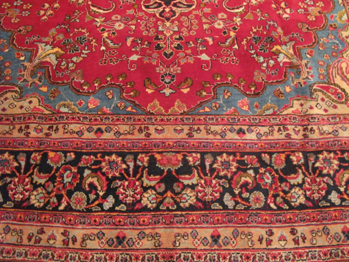 9' 5" x 12' 7" Persian Mashhad Rug image 10