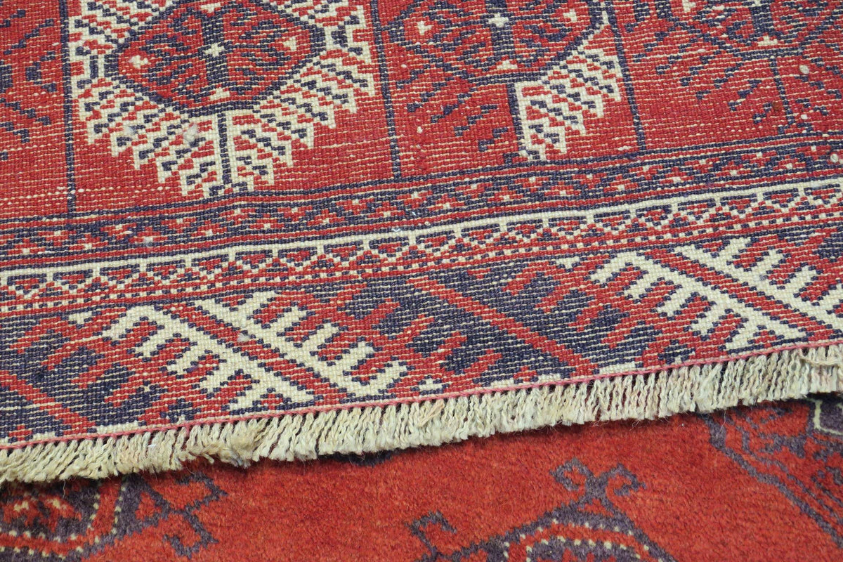 6' 4" x 9' 1" Persian Turkeman Rug image 6