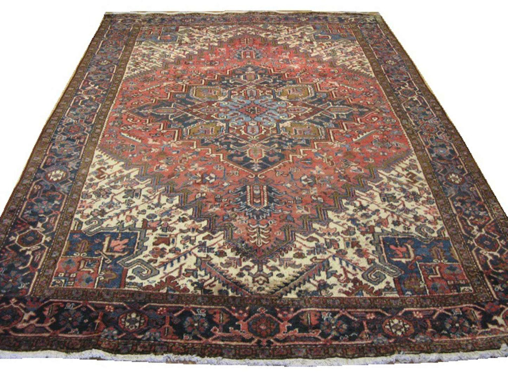 7' 1" x 10' 0" Persian Heriz Rug image 0