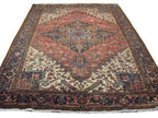 7' 1" x 10' 0" Persian Heriz Rug image 0