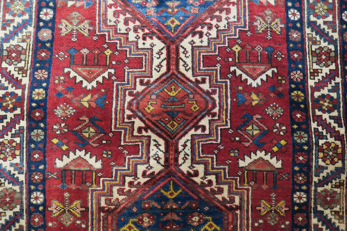 3' 4" x 11' 6" Persian Karaja Runner image 9