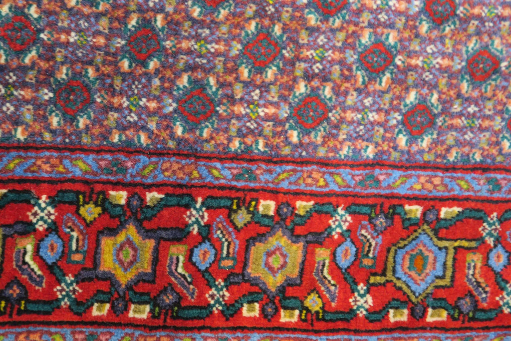 3' 4" x 12' 10" Vintage Sanandaj Runner image 1