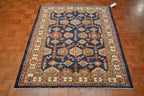 4' 2" x 5' 6" Pakistan Kazak Rug image 7