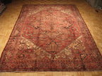 7' 9" x 11' 6" Persian Heriz Rug image 1