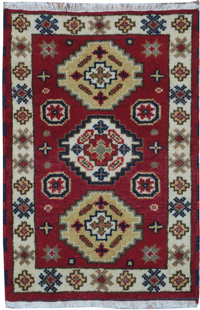 2' 0" x 3' 0" India Kazak Rug image 0