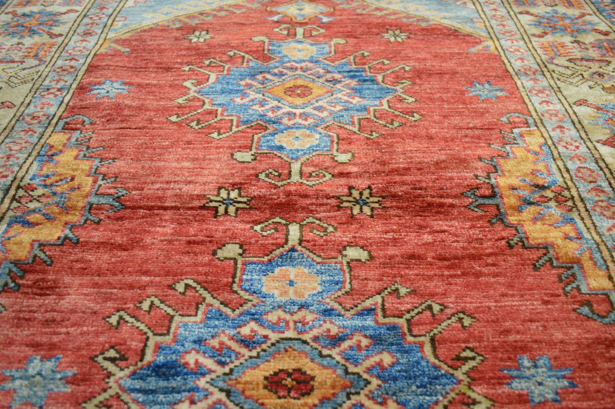 3' 7" x 4' 10" Pakistan Kazak Rug image 4