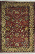 4' 1" x 6' 0" India Agra Rug image 0