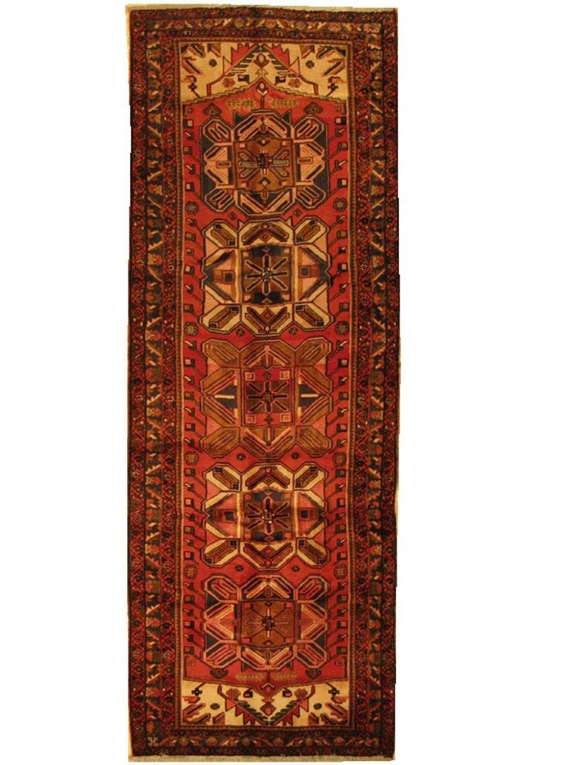 3' 9" x 10' 7" Persian Heriz Runner image 0