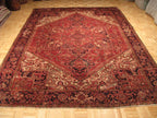 8' 5" x 11' 1" Persian Heriz Rug image 1