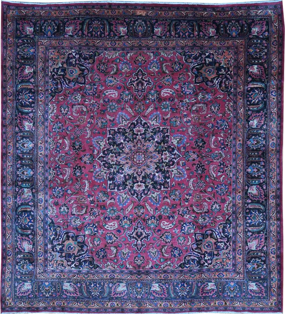 9' 8" x 11' 0" Persian Mashhad Rug image 0