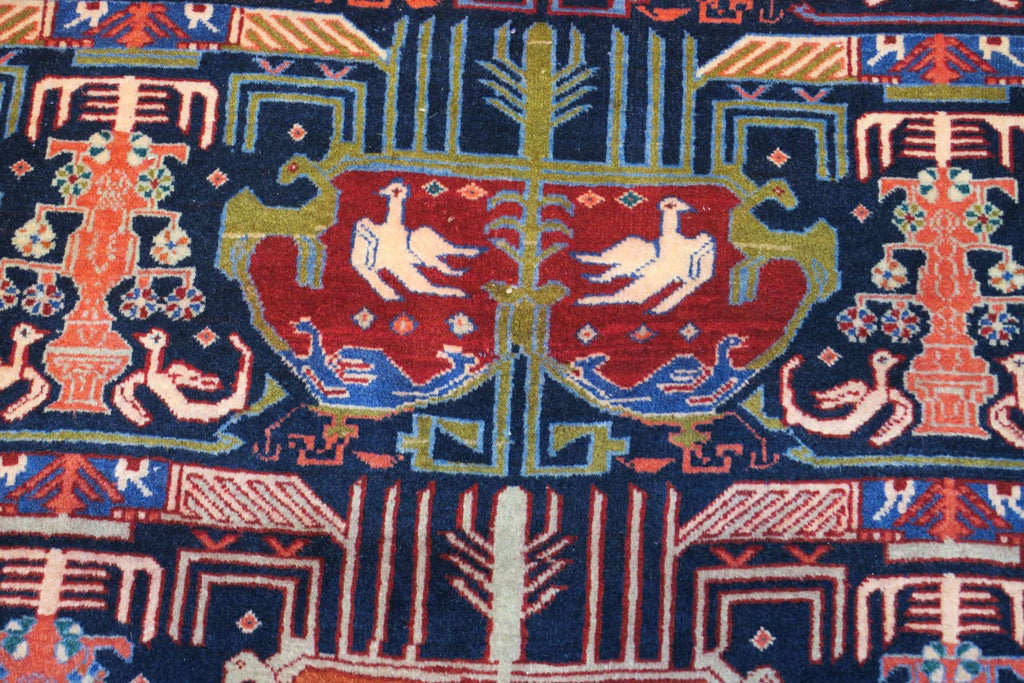 7' 2" x 10' 4" Vintage Ardabil Rug image 1