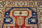 4' 0" x 6' 3" Pakistan Kazak Rug image 4
