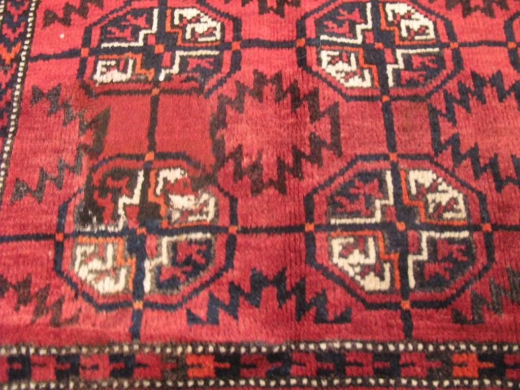 4' 0" x 6' 8" Vintage Turkmen Rug image 5