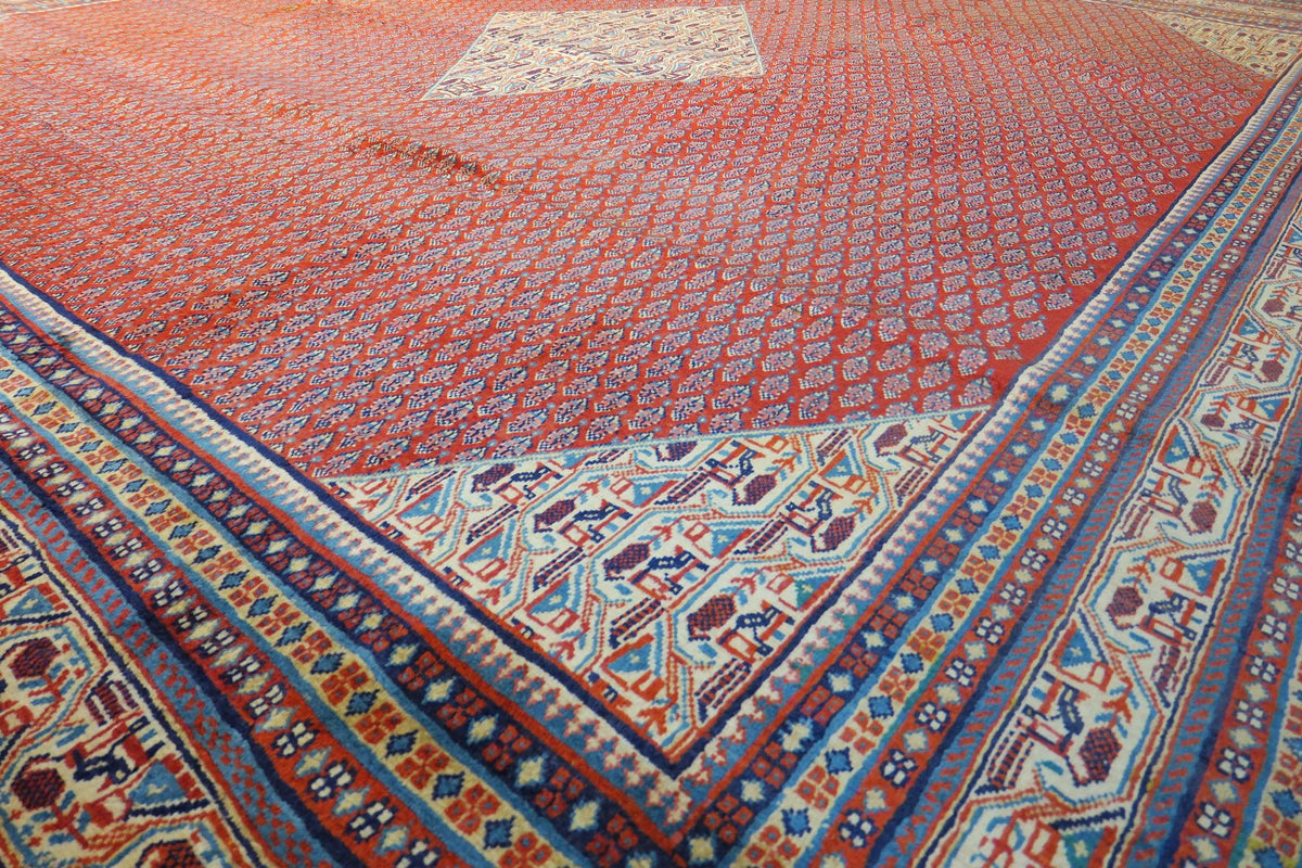 9' 7" x 11' 1" Persian Sarouk Rug image 3