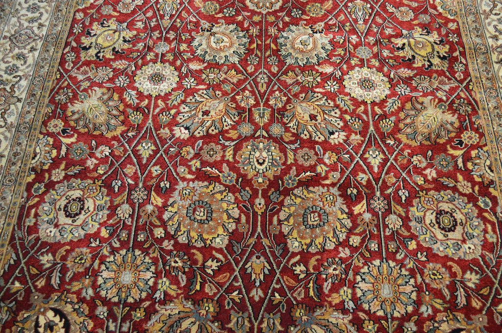 6' 1" x 9' 3" India Agra Rug image 7
