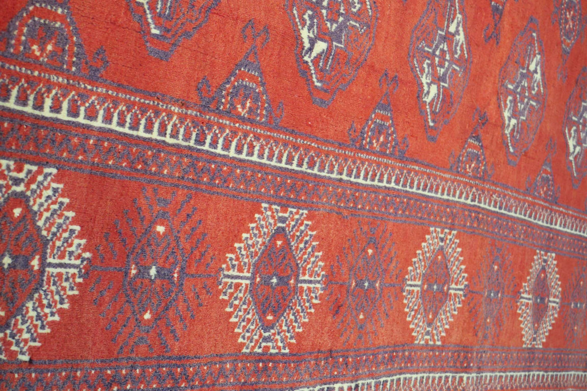 6' 4" x 9' 1" Persian Turkeman Rug image 10