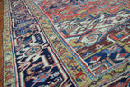 7' 1" x 9' 1" Persian Heriz Rug image 6