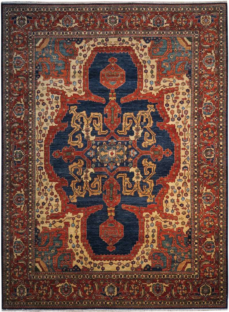 9' 0" x 11' 8" Pakistan Serapi Rug image 0