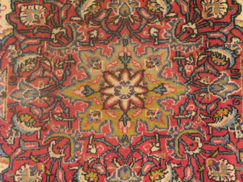 7' 0" x 10' 6" Persian Qum Rug image 4