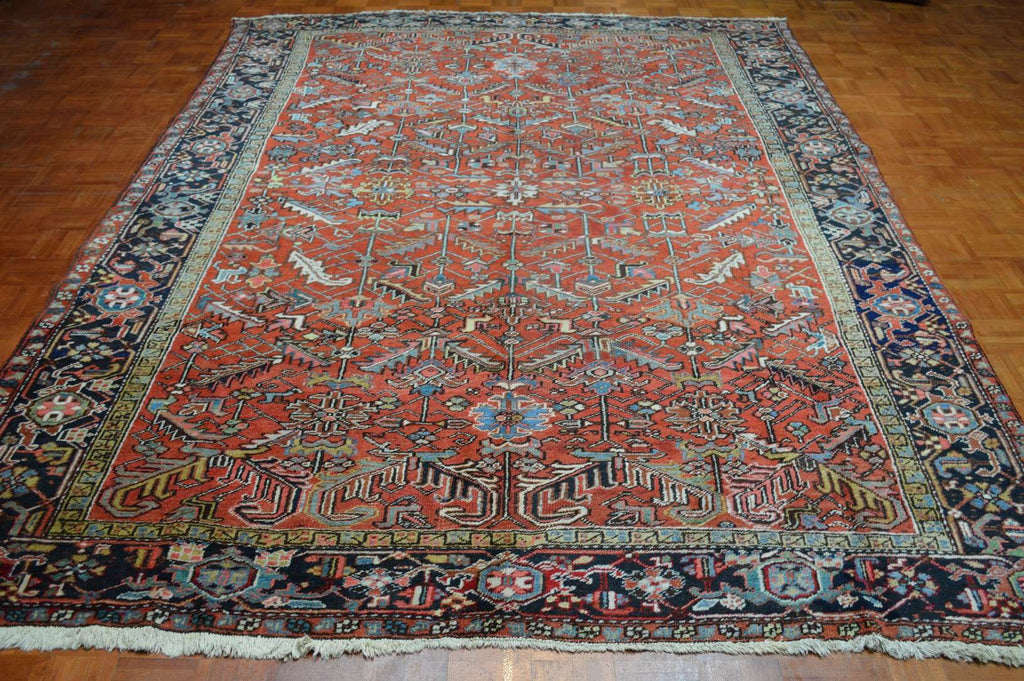 8' 4" x 11' 6" Persian Heriz Rug image 1