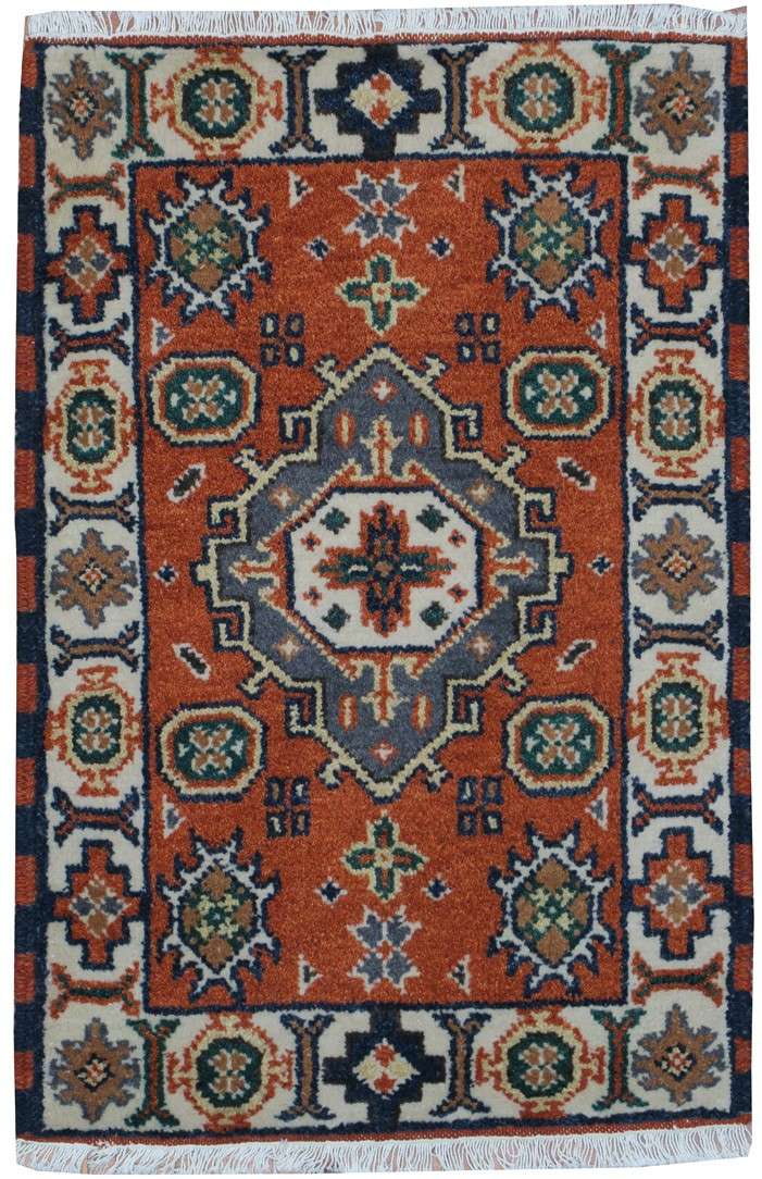 2' 0" x 3' 0" India Kazak Rug image 0