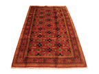 4' 4" x 8' 2" Persian Hamadan Rug image 0