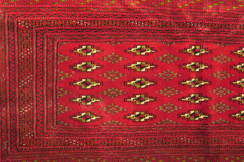 1' 9" x 4' 3" Persian Turkeman Rug image 2