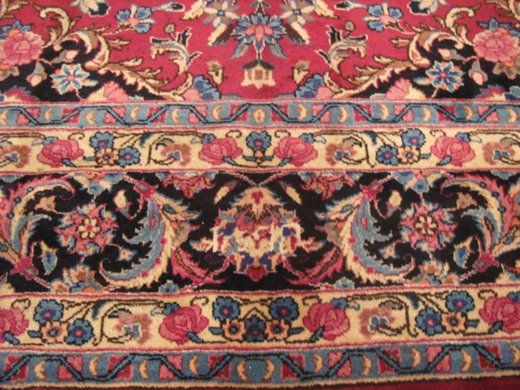 8' 5" x 11' 4" Persian Mashhad Rug image 11