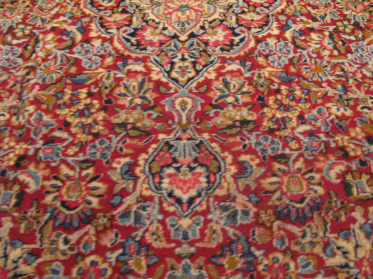 9' 2" x 11' 1" Persian Kerman Rug image 7