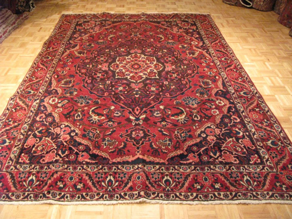7' 0" x 10' 3" Vintage Bakhtiari Rug image 1