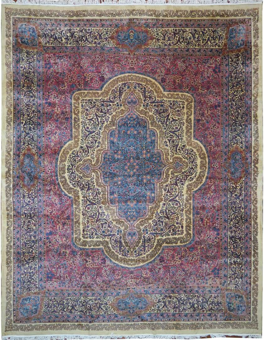 11' 8" x 15' 4" Persian Kerman Rug image 0