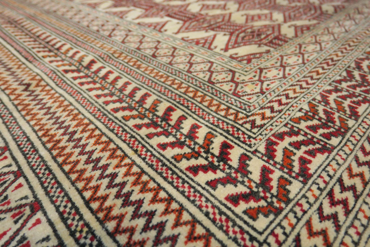 4' 1" x 5' 6" Persian Turkeman Rug image 5