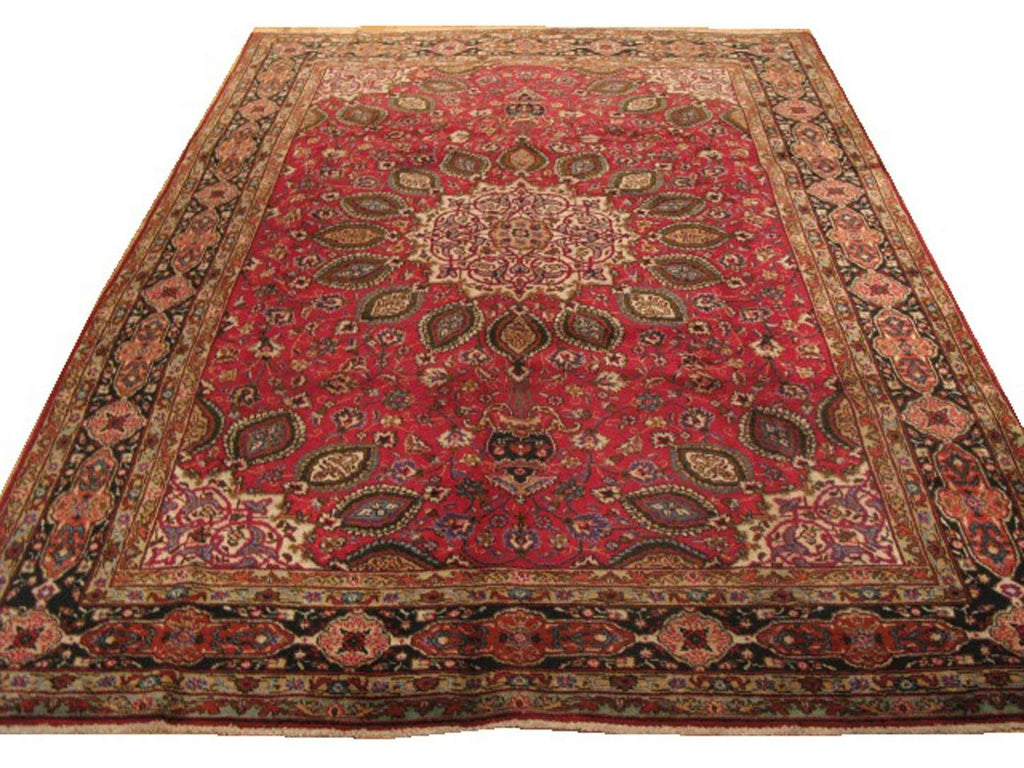 6' 8" x 9' 7" Persian Tabriz Rug image 0