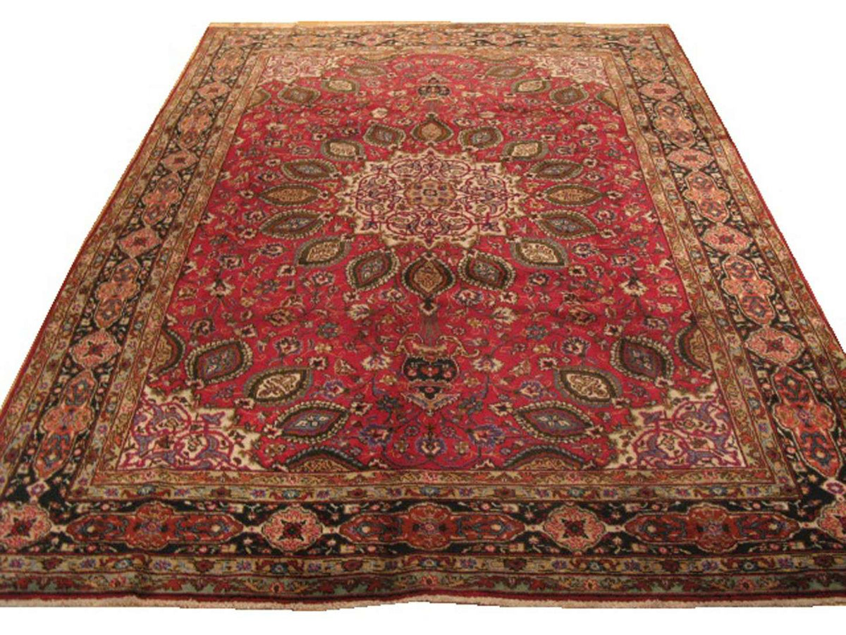 6' 8" x 9' 7" Persian Tabriz Rug image 0