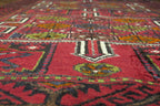 3' 8" x 6' 7" Vintage Baluch Rug image 7