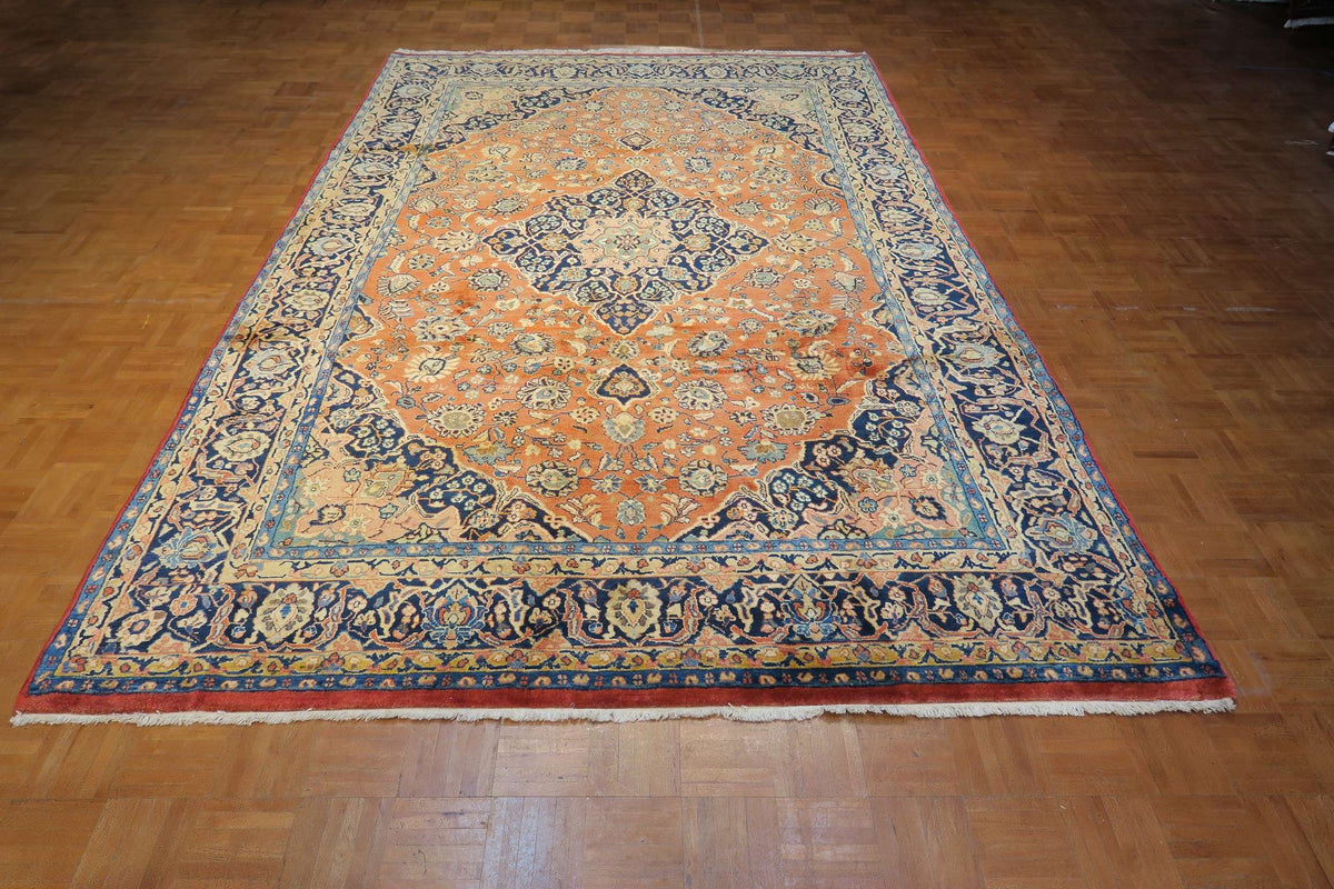 7' 0" x 10' 7" Persian Sarouk Rug image 6