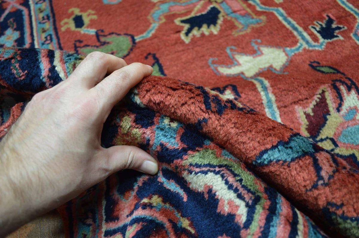5' 9" x 9' 0" India Heriz Rug image 11