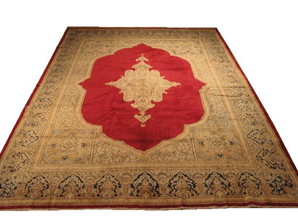 8' 5" x 12' 0" Persian Kerman Rug image 0