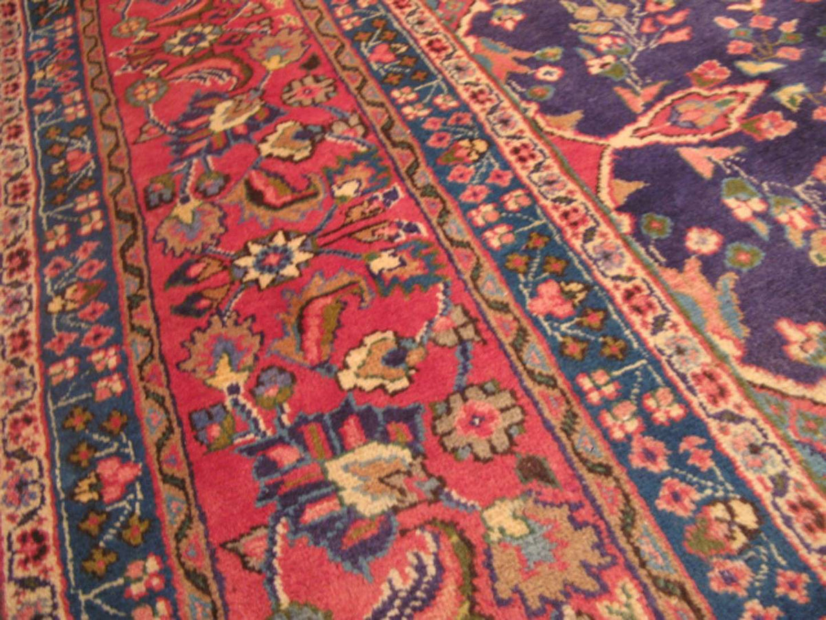 9' 8" x 13' 0" Persian Mashhad Rug image 9