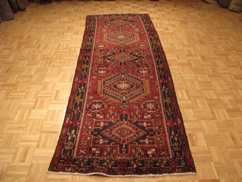 3' 7" x 11' 0" Persian Heriz Runner image 1