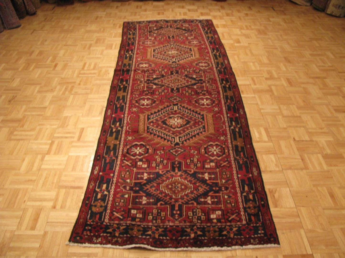 3' 7" x 11' 0" Persian Heriz Runner image 1