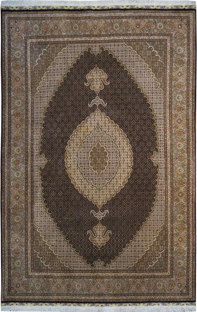 6' 4" x 10' 4" Vintage Tabriz Rug image 0